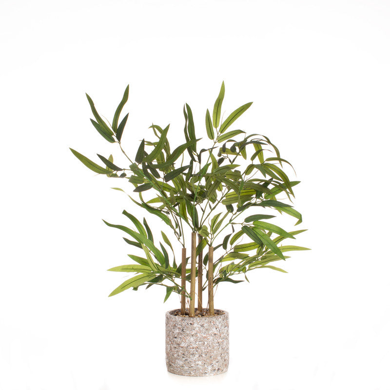 60cm Artificial Tabletop Bamboo in Cement Pot